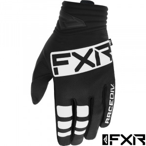 MX rukavice FXR Prime MX Glove Black White 2022