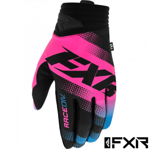 MX rukavice FXR Prime MX Glove E-Pink Sky Blue Black 2022