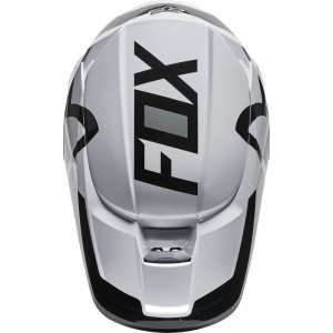 Náhradní kšilt dětské helmy FOX Youth V1 Lux Visor Black White 22