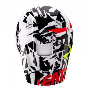 Náhradní kšilt helmy Leatt Visor Moto 3.5 V23 Zebra