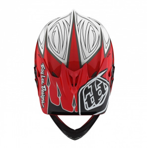 Náhradní kšilt helmy TroyLeeDesigns D3 Corona Red White Visor