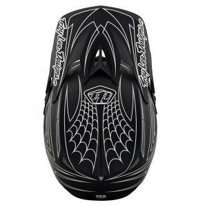 Náhradní kšilt helmy TroyLeeDesigns D3 Fiberlite Spiderstripe Black Visor