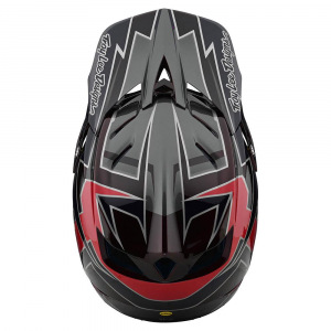 Náhradní kšilt helmy TroyLeeDesigns D4 Composite Graph Red Visor