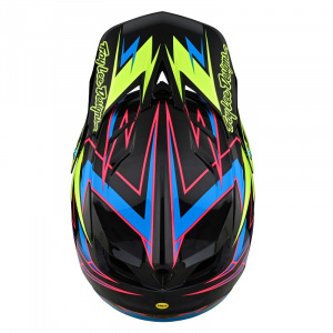 Náhradní kšilt helmy TroyLeeDesigns D4 Carbon Volt Black Flo Yellow Visor