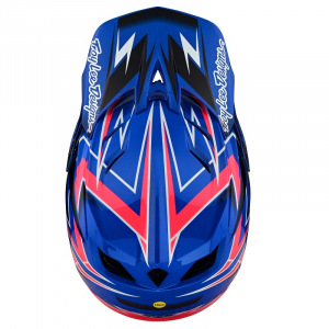 Náhradní kšilt helmy TroyLeeDesigns D4 Composite Volt Blue Visor
