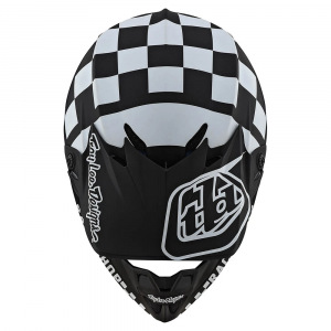 Náhradní kšilt helmy TroyLeeDesigns SE4 Polyacrylite Checker Black White Visor