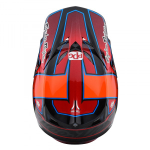 Náhradní kšilt helmy TroyLeeDesigns SE5 Carbon Team Red Visor