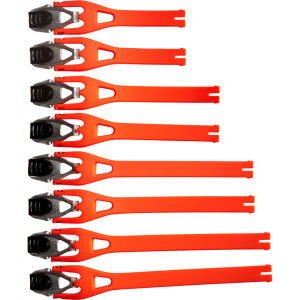Náhradní přezky pásky a záchyty přezek FOX Strap Kit F3 / Comp 5 oranžové