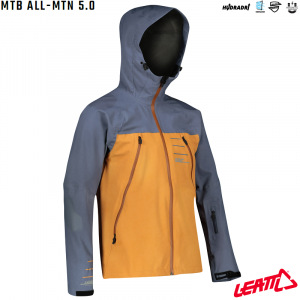 Nepromokavá bunda na kolo Leatt MTB 5.0 All-Mtn Jacket Rust 2022