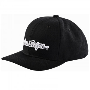 Pánská čepice TroyLeeDesigns Signature Curved SnapBack Hat Black White