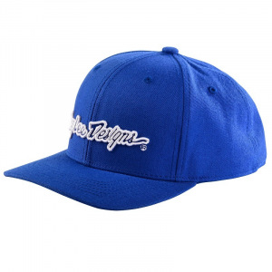 Pánská čepice TroyLeeDesigns Signature Curved SnapBack Hat Blue White