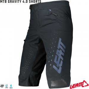Kraťasy na kolo Leatt MTB 4.0 Gravity Shorts Black 2022