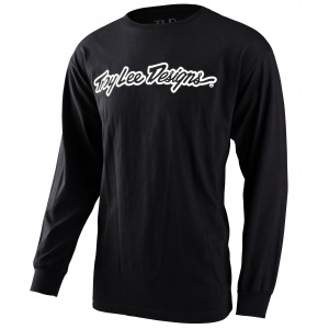 Pánské tričko s dlouhým rukávem TroyLeeDesigns Signature LS Tee Black