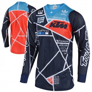 Pánský dres TroyLeeDesigns SE AIR Jersey Metric Team KTM Navy Orange 2019