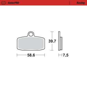 Přední brzdové destičky MotoMaster Brake Pads 974-11 KTM SX85 12-20 / KTM Freeride