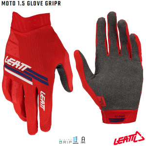 Rukavice Leatt Moto 1.5 GripR Glove Red 2022