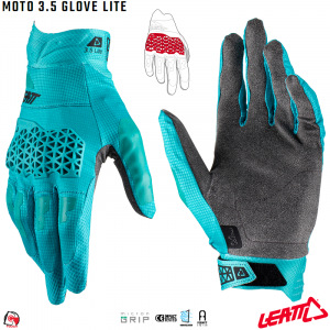 Rukavice Leatt Moto 3.5 Lite Glove Aqua 2022