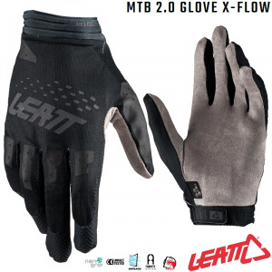 Rukavice na kolo Leatt MTB 2.0 X-Flow Glove Black 2022