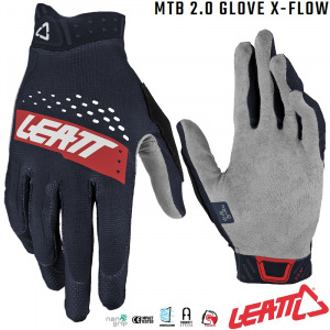 Rukavice na kolo Leatt MTB 2.0 X-Flow Glove Onyx 2022
