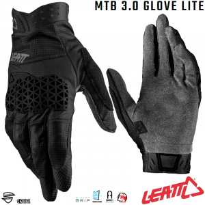 Rukavice na kolo Leatt MTB 3.0 Lite Glove Black 2023