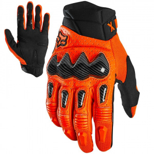 Rukavice na moto a mtb FOX Bomber Glove Flo Orange 2021