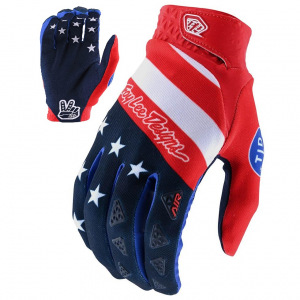 Rukavice TroyLeeDesigns AIR Glove 2.0 STARS &amp; STRIPES Red Blue 2021