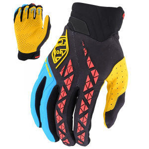 Rukavice TroyLeeDesigns SE Pro Glove Black Yellow 2022