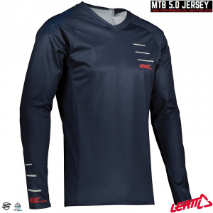 Zateplený dres na kolo Leatt MTB 5.0 Jersey Onyx 2021