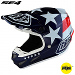 MX helma TroyLeeDesigns SE4 Composite Freedom Blue
