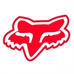 Nálepka FOX Racing Head Sticker 4&quot; Red