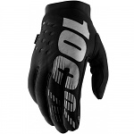 Zateplené rukavice 100% Brisker Glove Black Grey