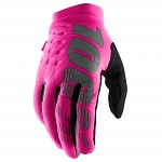 Dámské zateplené rukavice 100% Brisker Womens Glove Pink Black