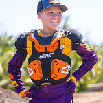 Dětský chránič krku a těla Leatt Fusion Vest 2.0 Junior Orange 2019