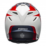 MX helma BELL Moto-9 Carbon FLEX Division White Red Blue 2020