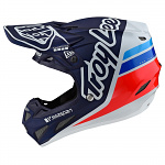 MX helma TroyLeeDesigns SE4 Composite Silhouette Team Navy White 2020 + brýle zdarma