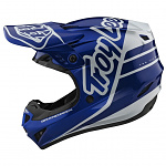 MX helma TroyLeeDesigns GP Helmet Silhouette Navy White 2020