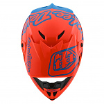MX helma TroyLeeDesigns GP Helmet Silhouette Orange Cyan 2020