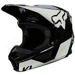 MX helma FOX V1 Revn Helmet MIPS Black White 2021