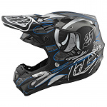 MX helma TroyLeeDesigns SE4 Composite Eyeball Black Silver 2021 + brýle zdarma