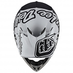 MX helma TroyLeeDesigns SE4 Composite Silhouette Silver Black 2021 + brýle zdarma