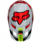 MX helma FOX V2 Voke Helmet Florescent Red 2021