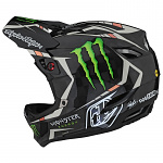 Downhill helma TroyLeeDesigns D4 Carbon Helmet MIPS Monster Fairclough Black Limited Edition