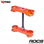 Kompletní brýle XTRIG ROCS TECH Triple Clamps KTM SX65 21-23 / Husqvarna TC65 21-23 Orange