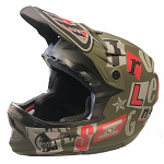 Downhill helma TroyLeeDesigns D3 Fiberlite Helmet Anarchy Olive 2021
