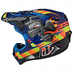 Dětská helma na motokros TroyLeeDesigns SE4 Youth Polyacrylite Carb Blue 2022