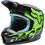 Dětská helma na motokros FOX V1 Youth TRICE Helmet Mips Teal 2022