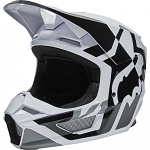 Dětská helma na motokros FOX V1 Youth LUX Helmet Mips Black White 2022