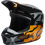 MX helma FOX V1 SKEW Helmets MIPS Black Gold 2022