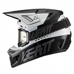 MX helma Leatt Helmet Kit Moto 8.5 V21.1 Black White 2021