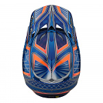 MX helma TroyLeeDesigns SE5 Composite Helmet Low Rider Blue 2022